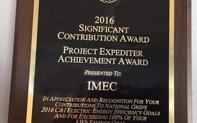 National Grid Again Presents IMEC with Two Energy Efficiency Achievement Awards